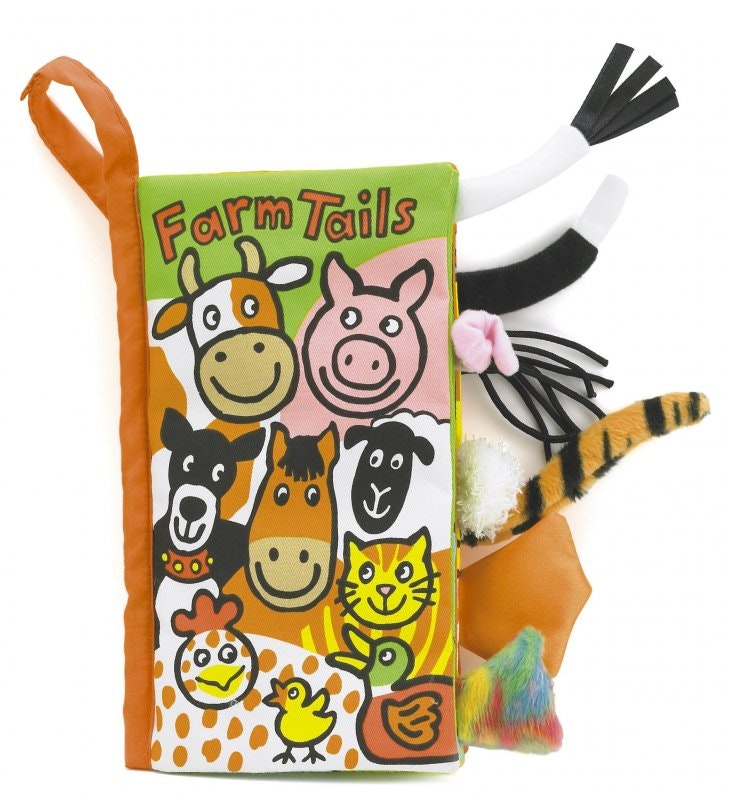 Jellycat- Farm Tails Book/ tygbok