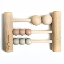 Pellianni- Wooden Abacus pastel/ trälek