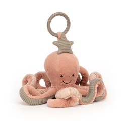 jellycat- Odell Octopus Activity Toy/ vagnhänge