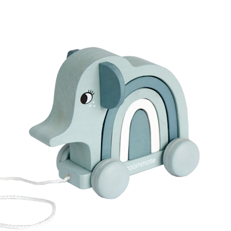 Roommate- Elephant - Pull-along & Stacking Toy/ trälek
