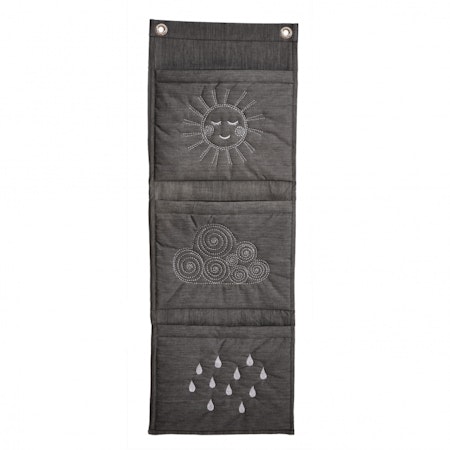 Roommate- Wall Pockets - Lodret Antrachite/ babyrum