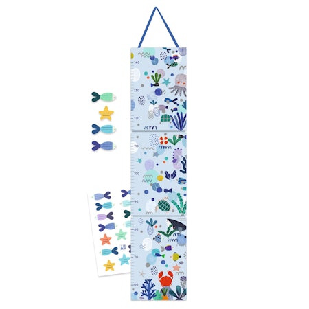 Djeco-Height chart - Aquatic life/ mätsticka