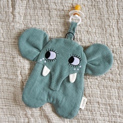 Roommate- Pacifier Cloth - Elephant/ napphållare