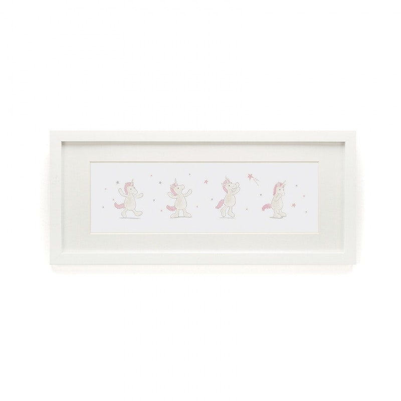 Jellycat- Bashful Unicorn Framed Print/ tavla