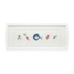 Jellycat- Sea Tails Framed Print/ tavla
