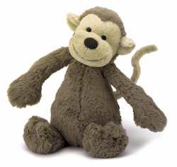 Jellycat- Bashful Monkey Small - New/ gosedjur