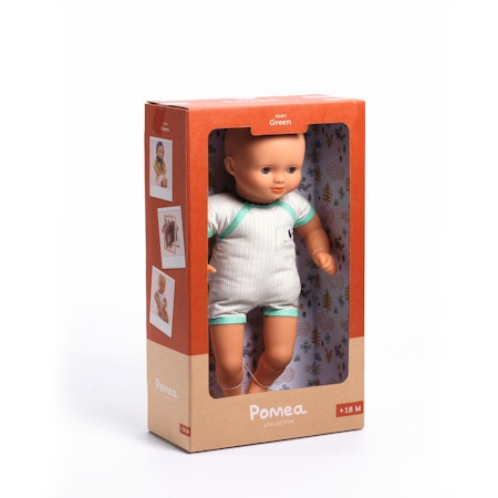 Djeco- POMEA doll Green to dress/ docka