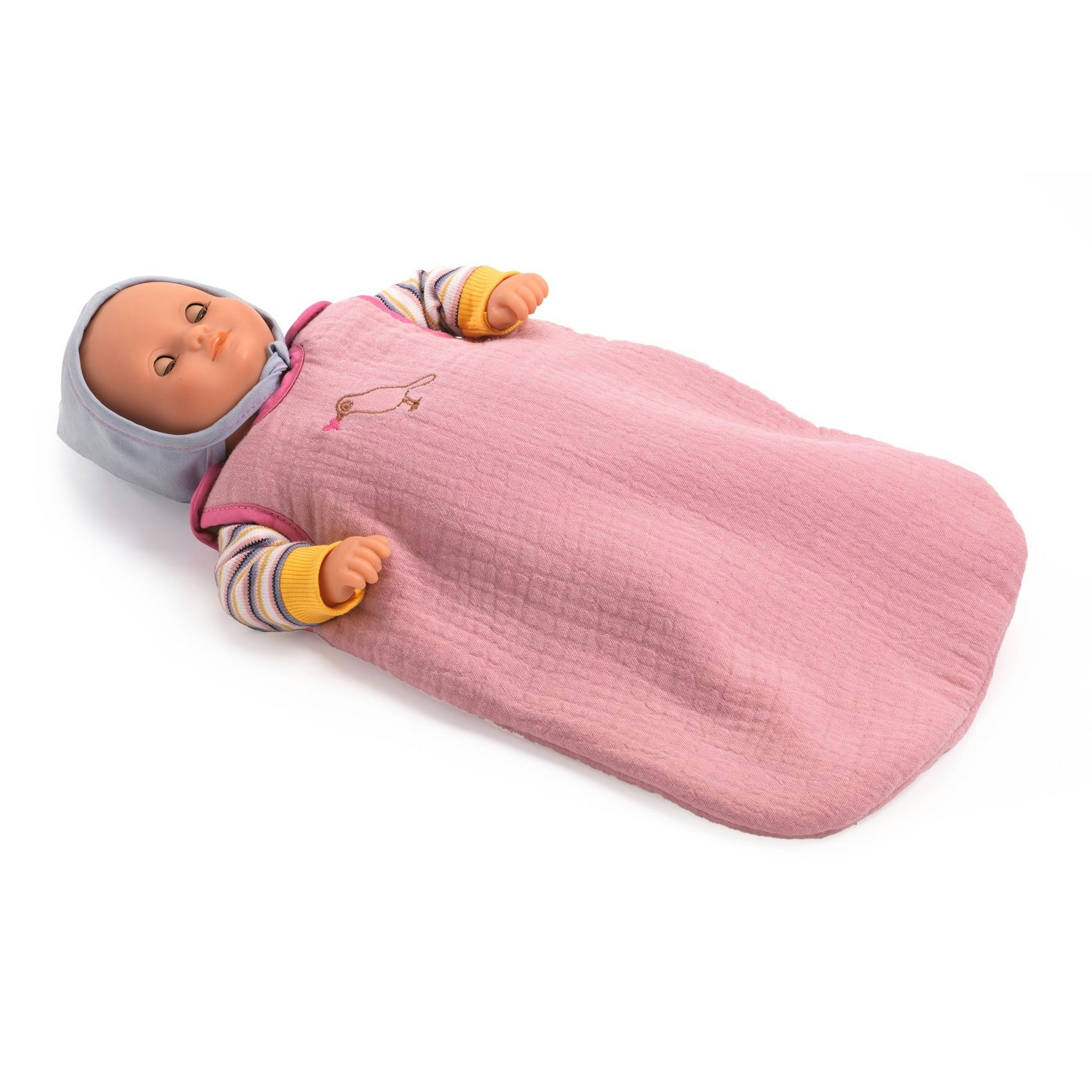 Djeco- Pomea Doll Sleeping bag Roseraie/ docktillbehör