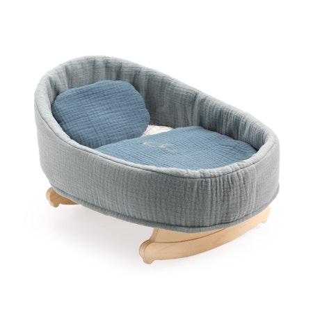 Djeco- Pomea Doll Rocking Cradle Blue Dream/ docktillbehör