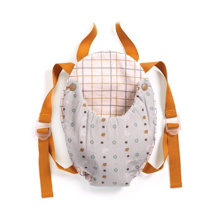 Djeco- Pomea Baby Doll Carrier Blue Gray/ docktillbehör