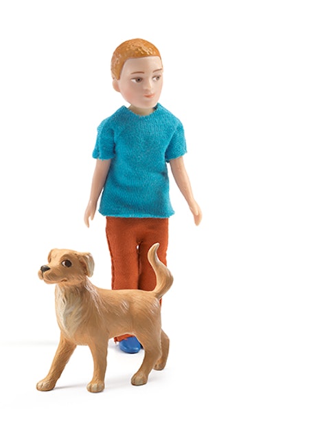 Djeco- Xavier and his dog/ dockskåp