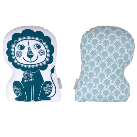 Roommate- Soulmate Lion Blue / grey-blue/ kudde