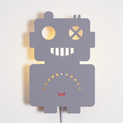 Roommate- Robot Lamp Grey/ lampa