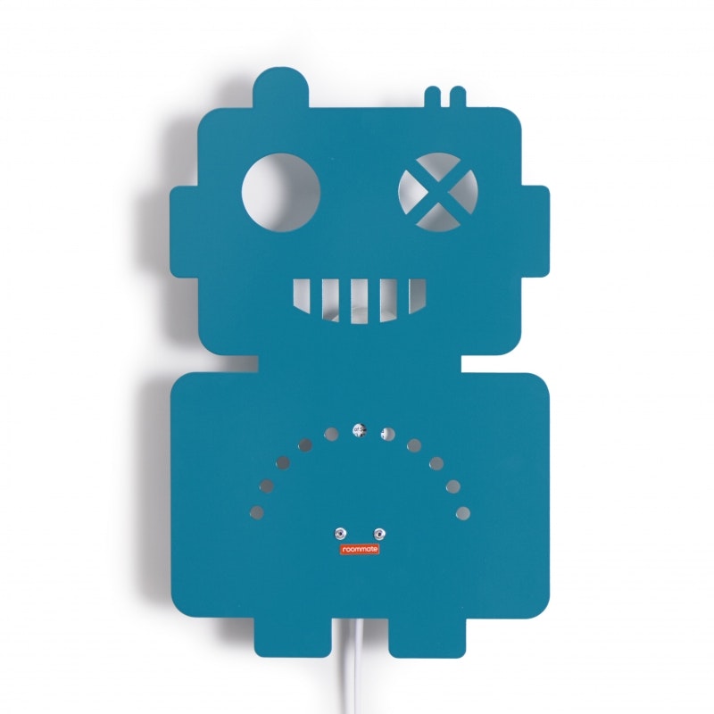 Roommate- Robot Lamp Petrol Blue/ lampa