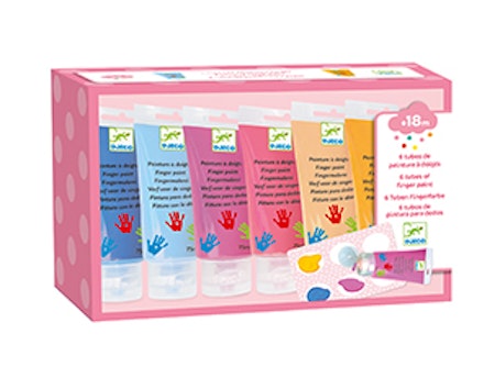 Djeco- 6 fingerpaint´s tubes - Sweet/ fingerfärg