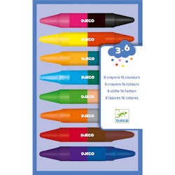 Djeco- 8 twins crayons/ kritor