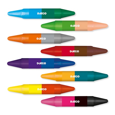 Djeco- 8 twins crayons/ kritor