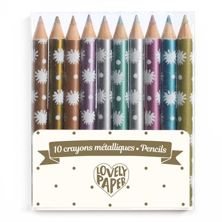 Djeco- Mini metallic pencils Chichi - FSC MIX/ pennor
