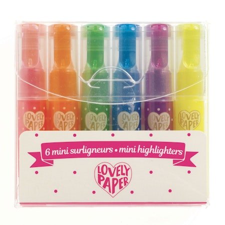 Djeco- 6 neon gel fluo highlighters/ pennor