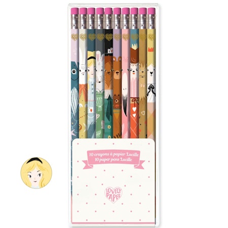 Djeco- 10 Lucille pencils/ pennor