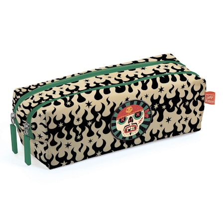 Djeco- Cases Skull, pennskrin/ pennfodral
