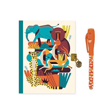 djeco- Owen secret notebook, Magic felt pen - FSC MIX/ dagbok