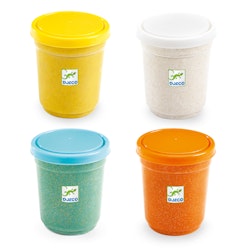 Djeco- 4 pots of glittery play dough/ lera
