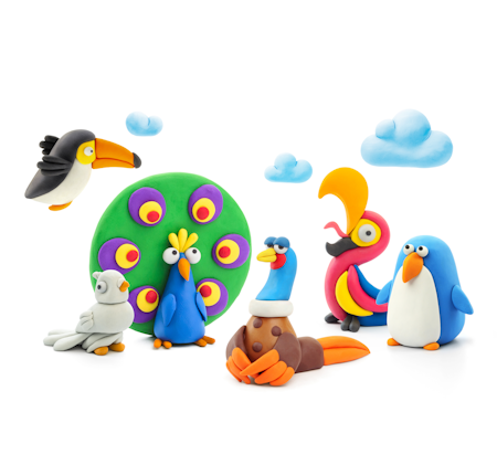 Hey clay- Birds/ lerpyssel