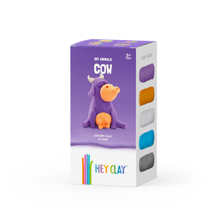Hey Clay- Claymates Cow/ lerpyssel