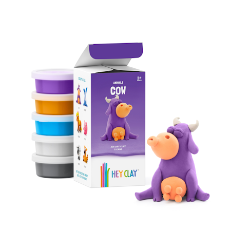 Hey Clay- Claymates Cow/ lerpyssel