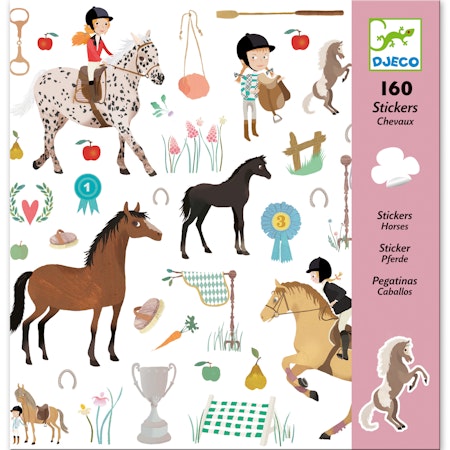 Djeco- Stickers. horses/ klistermärke