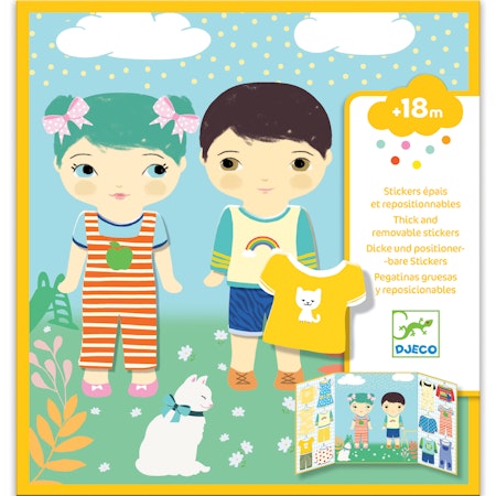 Djeco- Stickers - Clothes/ klisterbok