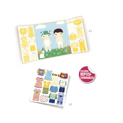 Djeco- Stickers - Clothes/ klisterbok