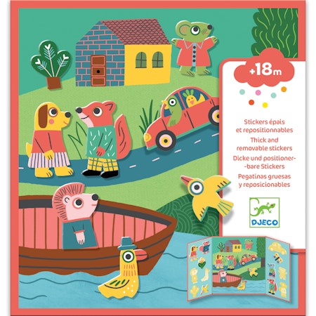 Djeco- Stickers - Animals/ klisterbok