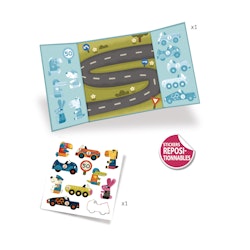 Djeco- Stickers - Cars/ klisterbok