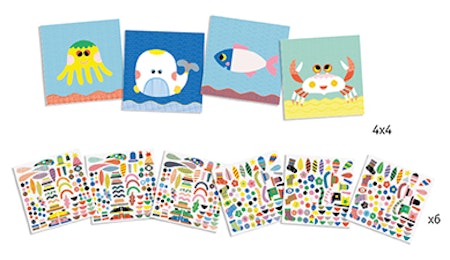 Djeco- Create Sea Creatures/ klisterbok