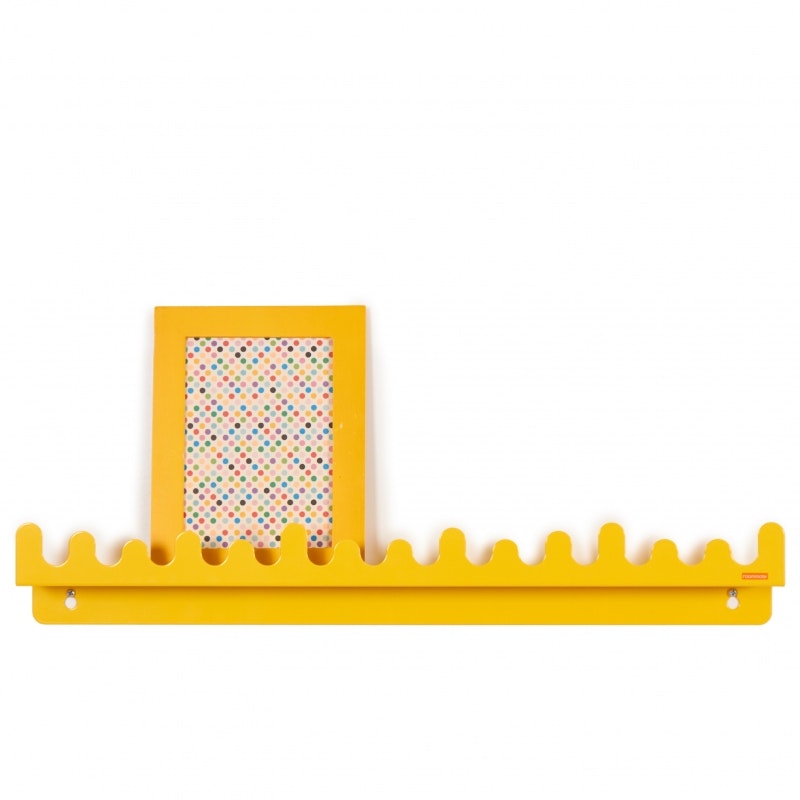 Roommate- Doodle Drop Picture shelf Yellow/ krok
