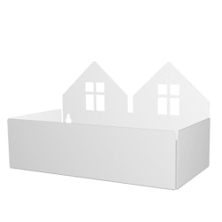 Roomate- Twin house box, white/ förvaring