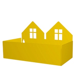 Roommate- Twin house box, yellow/ förvaring