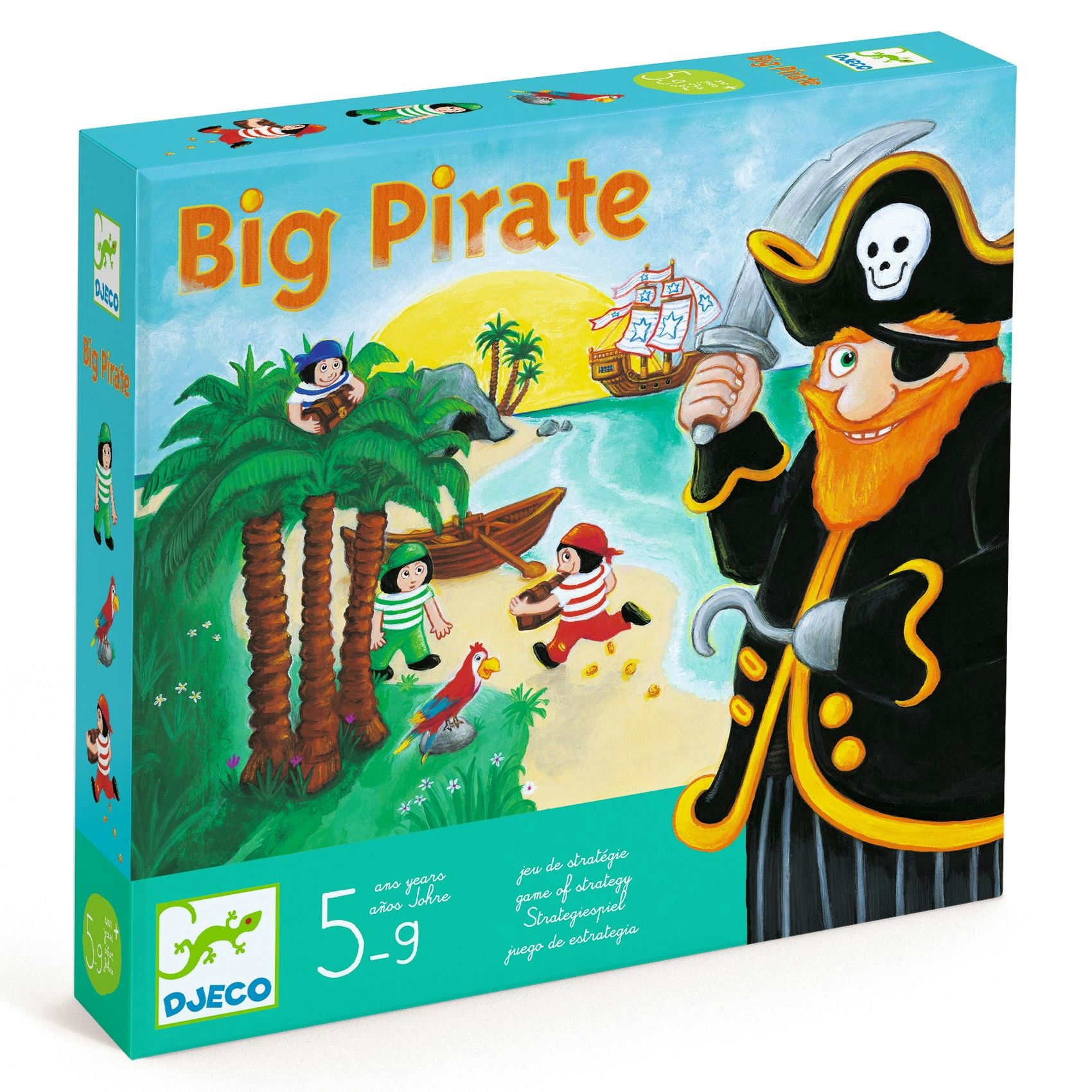 Djeco- Board games Big pirate/ spel