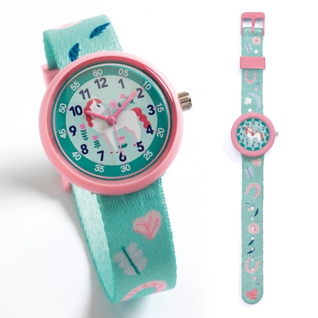 Djeco- Watch, Horse/ klockor