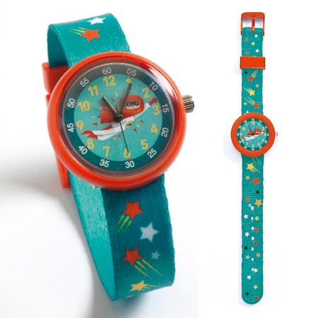 Djeco- Watch, Superhero/ klockor