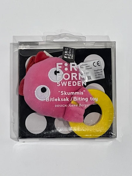 Färg Form- Bitleksak Skummis Rosa/gul/ babylek
