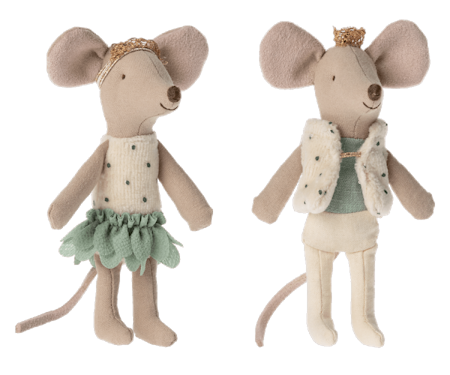 maileg- Royal twins mice, Little sister and brother inbox/ möss