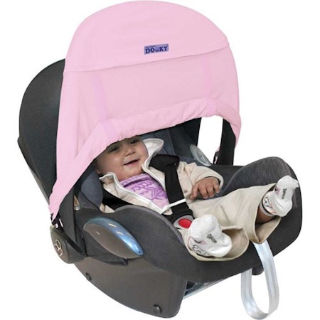 Dooky Zero+ babyskyddsgardin, babyrosa