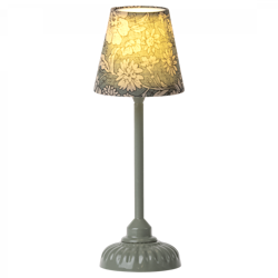 Maileg- Vintage floor lamp, Small - Dark mint/ tillbehör