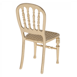 Maileg- Chair, Mouse - Gold/ tillbehör