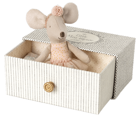 Maileg: Dance mouse in daybed, Little sister/ möss
