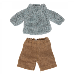 maileg- Knitted sweater and pants for big brother/ tillbehör