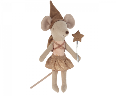 Maileg- Tooth fairy mouse in matchbox - Rose/ möss